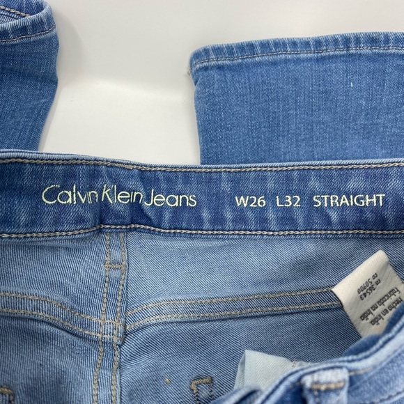 Women’s Calvin Klein Straight Leg Jeans Size W26 L32 - Picture 3 of 9